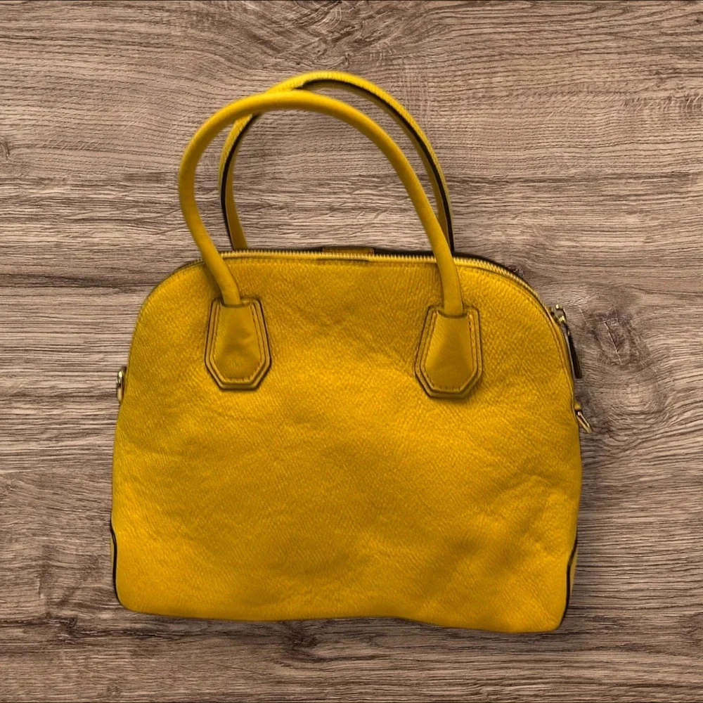 Michael Kors Yellow Satchel Bag - Picture 2 of 13
